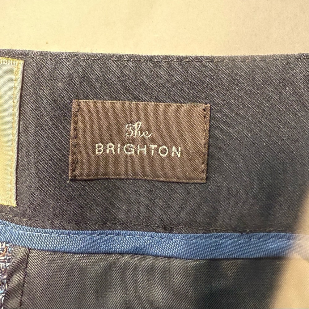 Anthropologie Elevenses The Brighton Trouser Pants in Blue Tweed Size 6 NWT - Picture 5 of 10